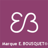 Paraphe officielle de la MARQUE E. BOUSQUET ® - Fond violet