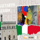 Carton d'invitation à une exposition de peinture avec Eliora Bousquet 107