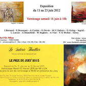 Carton d'invitation à une exposition de peinture avec Eliora Bousquet 41