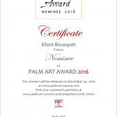 Nomination au Palm Art Award 2016 - Eliora Bousquet