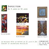 Affiche d'une exposition de peinture à laquelle à participé Eliora Bousquet 30