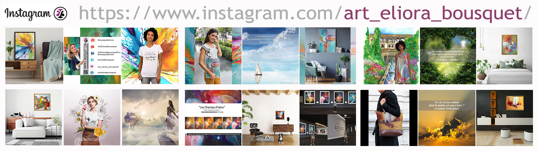 Compte Instagram d'Eliora Bousquet