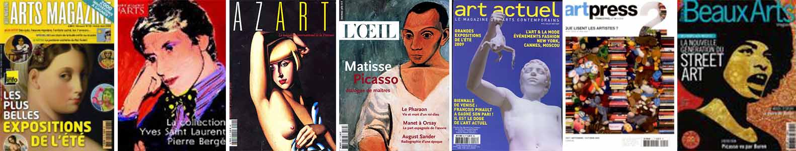 Visuel présentant des magazines dédiés à la peinture