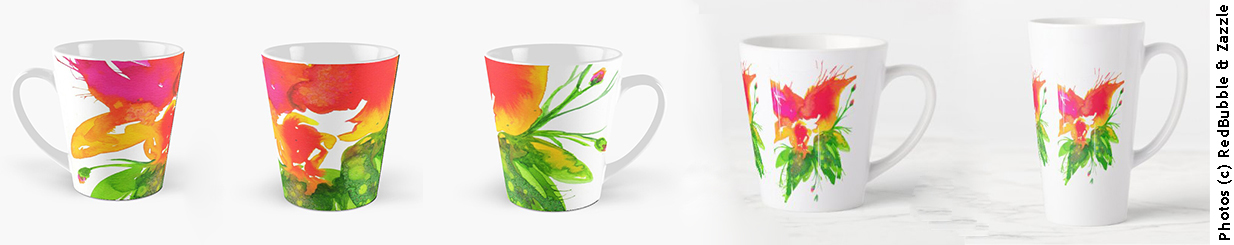 Modèles de mugs latte créés par Eliora Bousquet