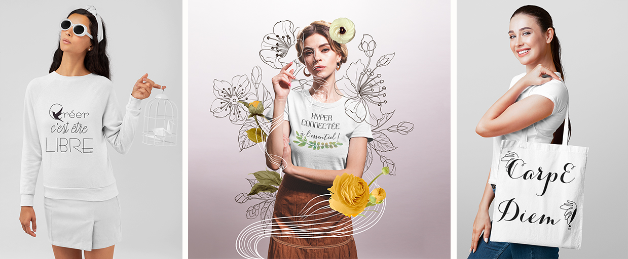 Bandeau promo de la ligne Des mots en partage d'Eliora Bousquet