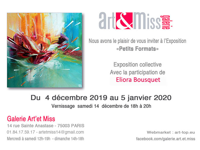 carton invitation eliora bousquet petits formats hiver 2019