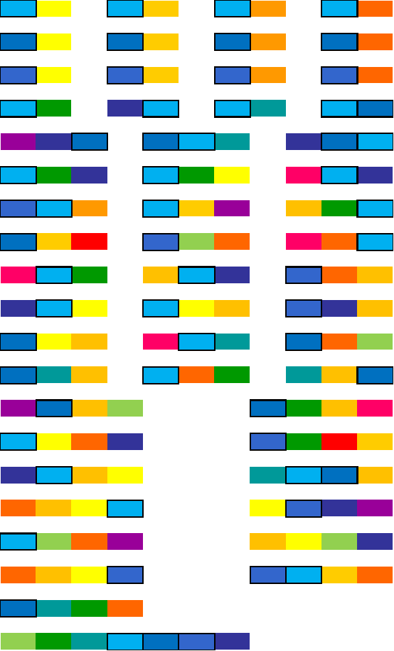 Couleurs en harmonie avec le BLEU