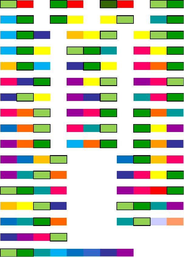 Couleurs en harmonie avec le VERT