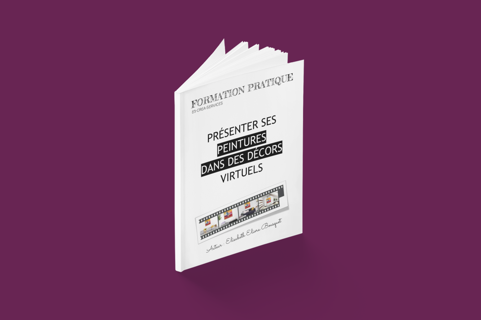 Livre de formation d'E. Bousquet Présenter ses peintures dans des décors virtuels en situation Livre de formation d'E. Bousquet Présenter ses peintures dans des décors virtuels en situation