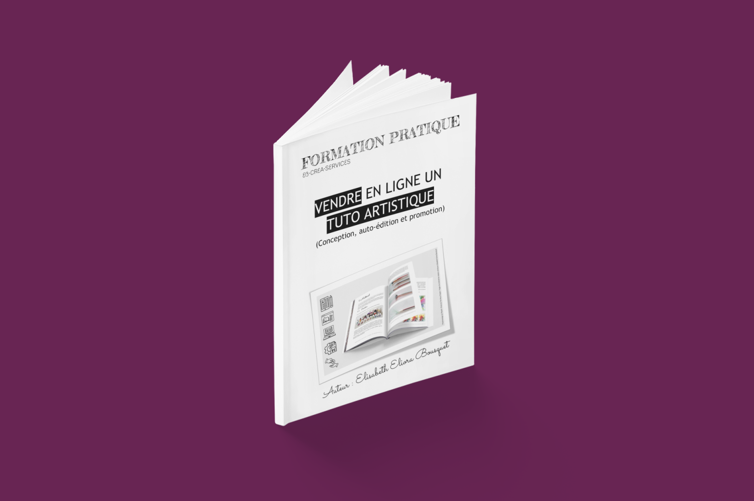 Visuel présentant la formation Vendre en ligne un tuto artistique d'E. Bousquet - PlaceIt Visuel présentant la formation Vendre en ligne un tuto artistique d'E. Bousquet - PlaceIt