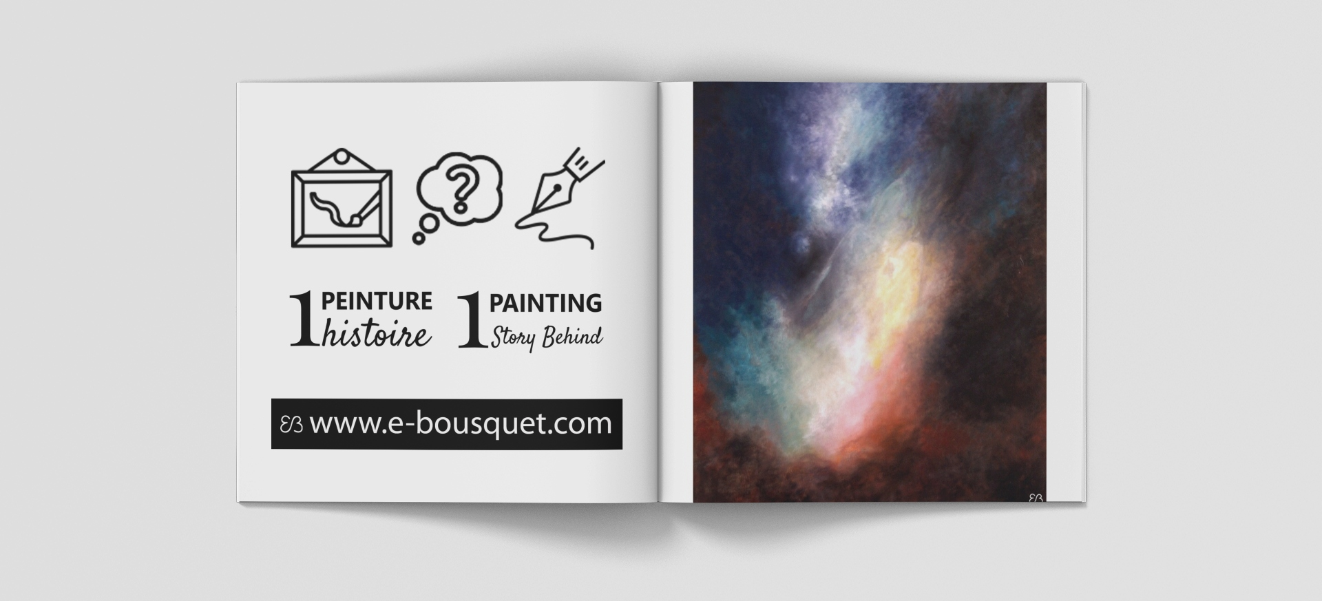 Couverture-du-livret-de-presentation-du-tableau-la_biche_et_la_licorne_Peinture_Eliora Bousquet 