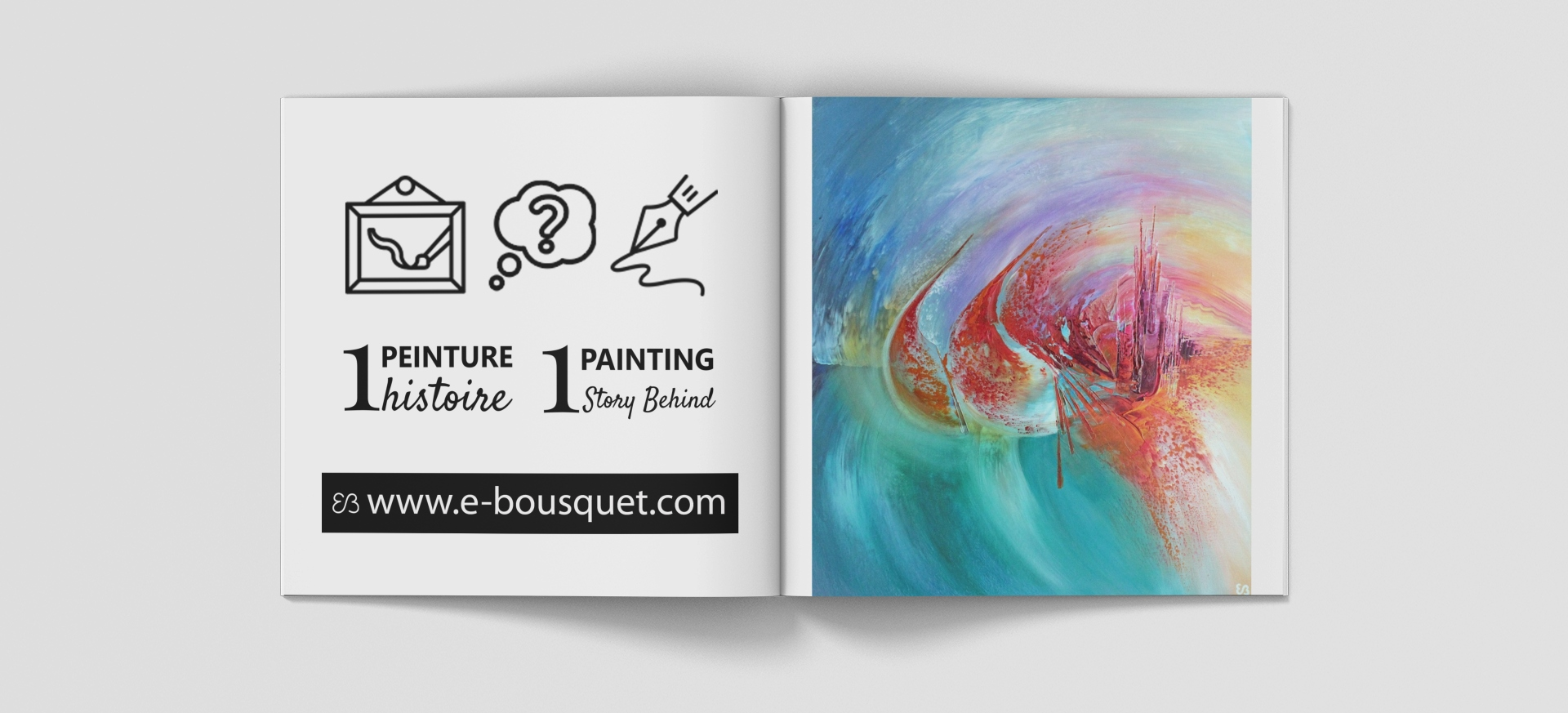 Couverture-du-livret-de-presentation-du-tableau-Mirage_peinture-eliora_bouquet 