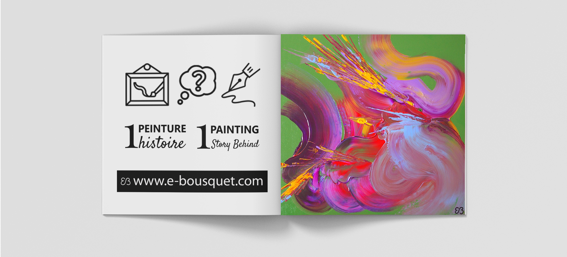 Couverture-du-livret-de-presentation-du-tableau-Naissance_d_un Phoenix_Peinture_Eliora_Bousquet