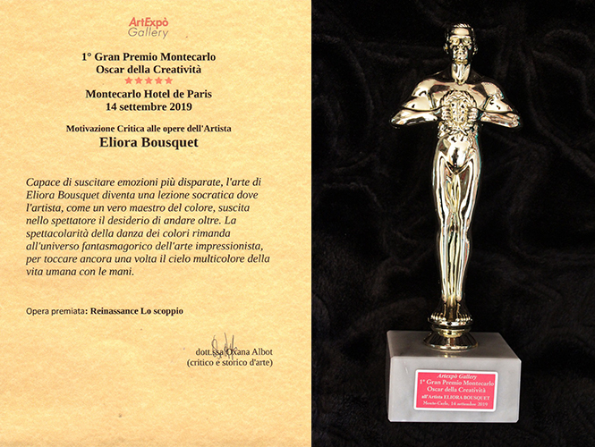 critique et trophee eliora bousquet oscar creativita 2019