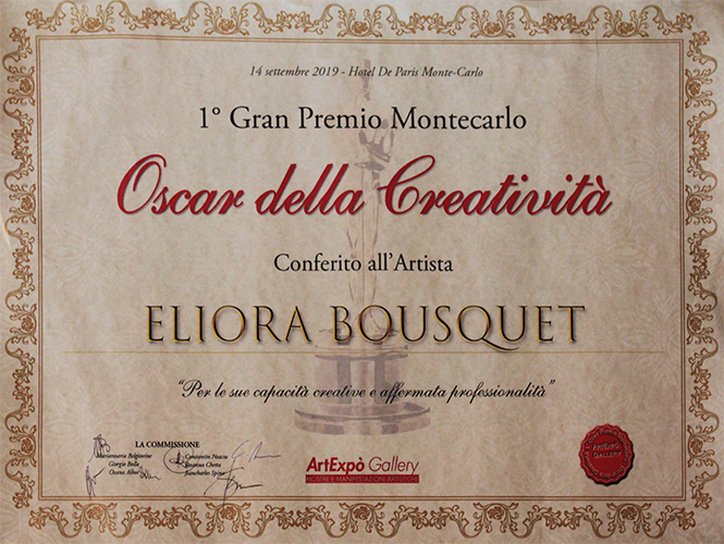 diplome eliora bousquet oscar creativita 2019