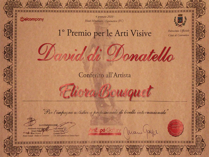 Diplome premio david di donatello 2020 eliora bousquet