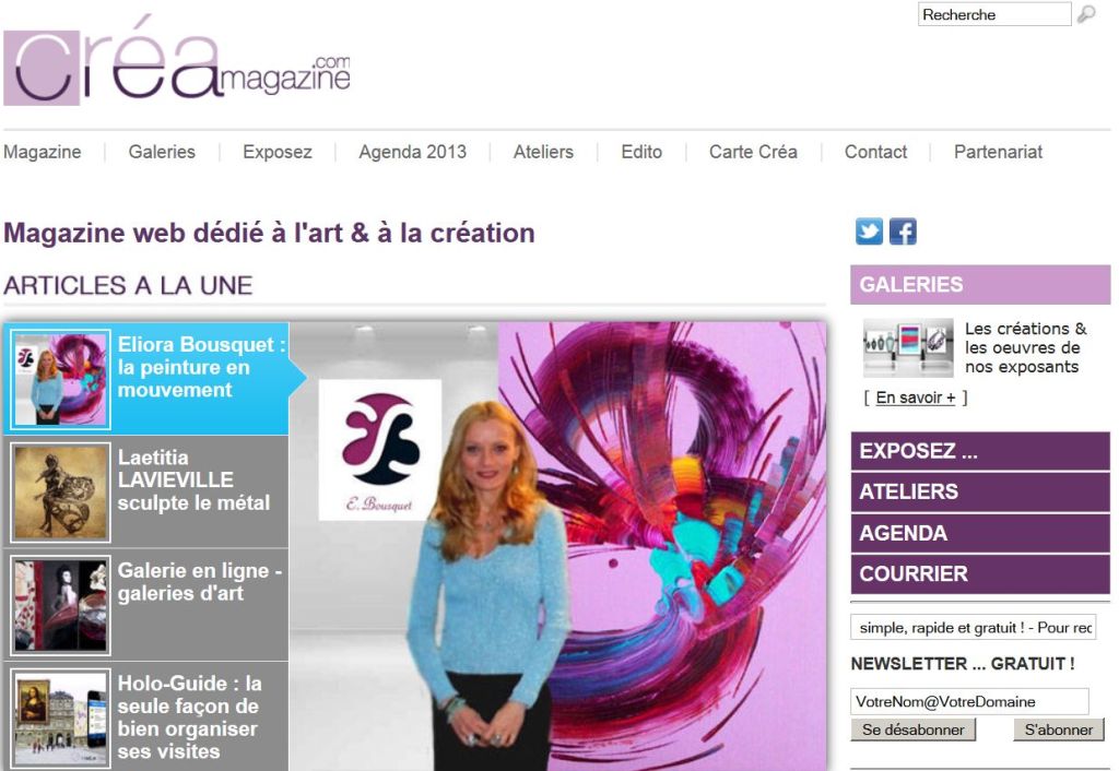 Créa Magazine 12-2013 Eliora Bousquet