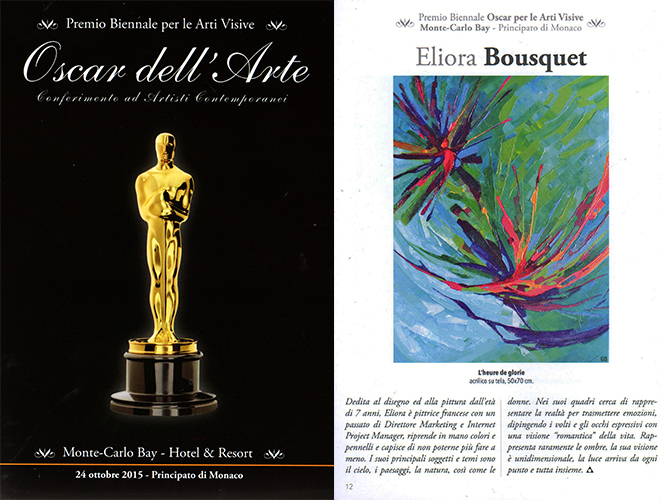 Catalogue Oscar dell'Arte 2015 Eliora Bousquet
