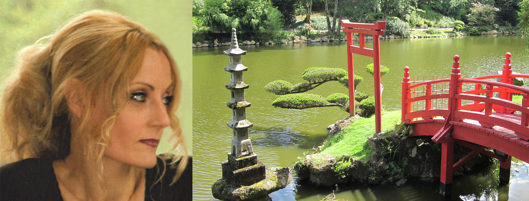 Eliora Bousquet au jardin japonais de Maulévrier