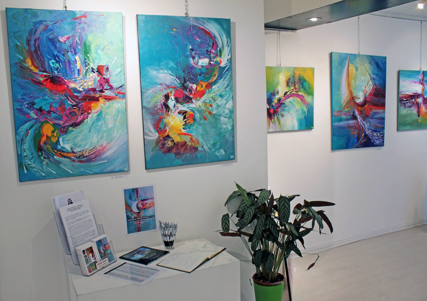 Exposition personnelle de peintures d'Eliora Bousquet 2020