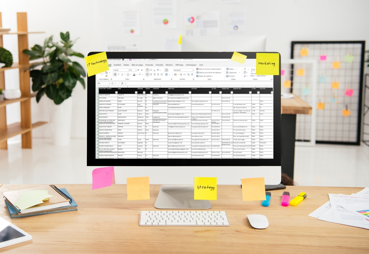 Gérer son fichier clients sur tableur - Couverture (c) PlaceIt 8