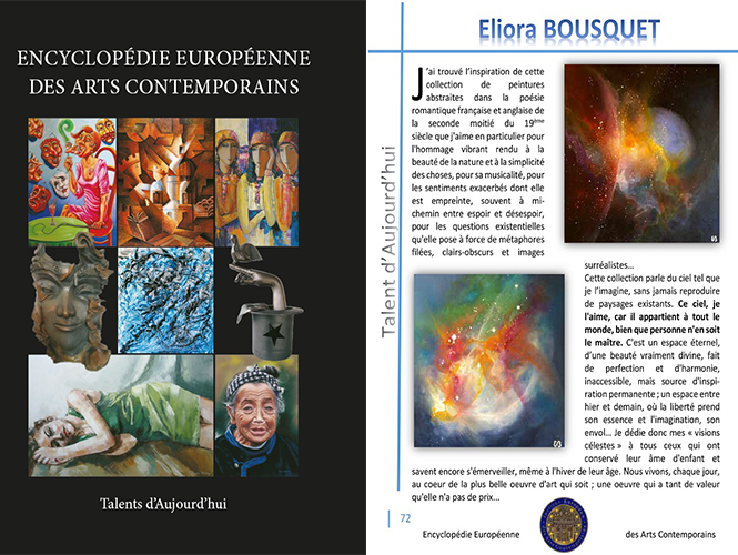 Encyclopédie Européenne des arts contemporains 2015 Eliora Bousquet