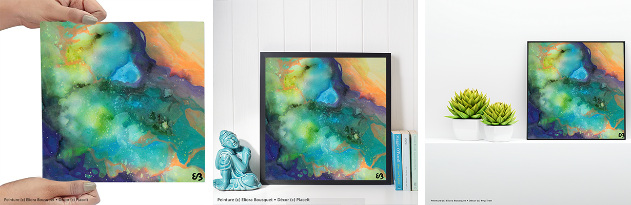 In corde coeil (83) Peinture d'Eliora Bousquet dans un décor x3