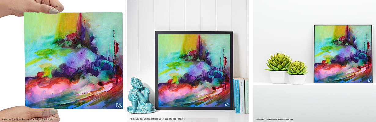 In corde coeil (86) Peinture d'Eliora Bousquet dans un décor x3