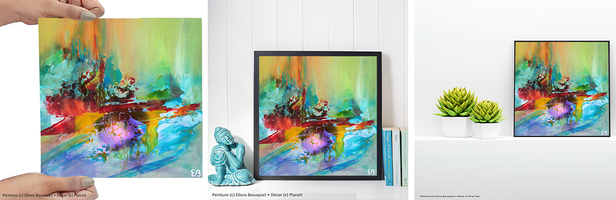 In corde coeil (87) Peinture d'Eliora Bousquet dans un décor x3