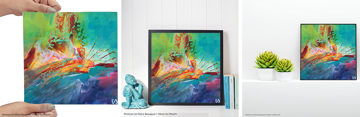 In corde coeil (89) Peinture d'Eliora Bousquet dans un décor x3