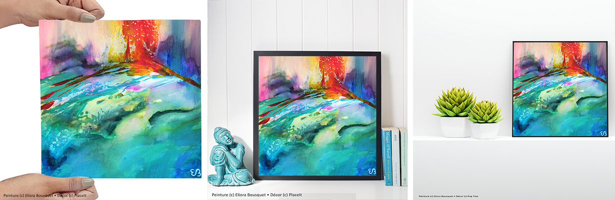 In corde coeil (92) Peinture d'Eliora Bousquet dans un décor x3