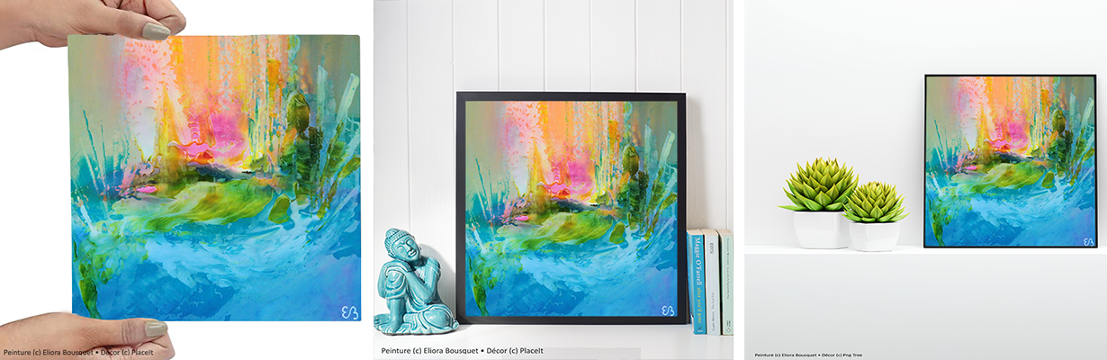 In corde coeil (93) Peinture d'Eliora Bousquet dans un décor x3