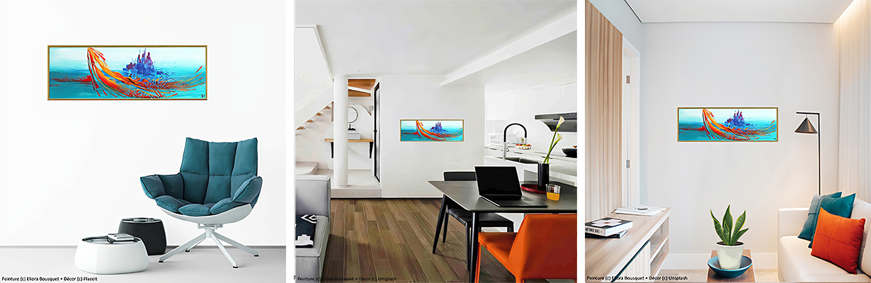 Le salut d'Hélios (1)  Peinture d'Eliora Bousquet dans un décor x3