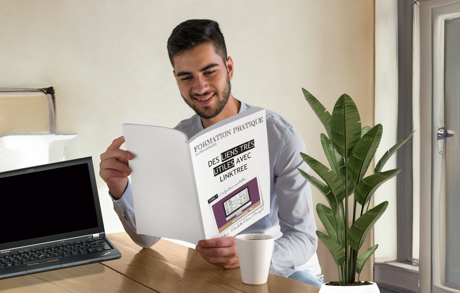 Livre Des liens très utiles avec Linktree d'E. Bousquet (c) PlaceIt 1