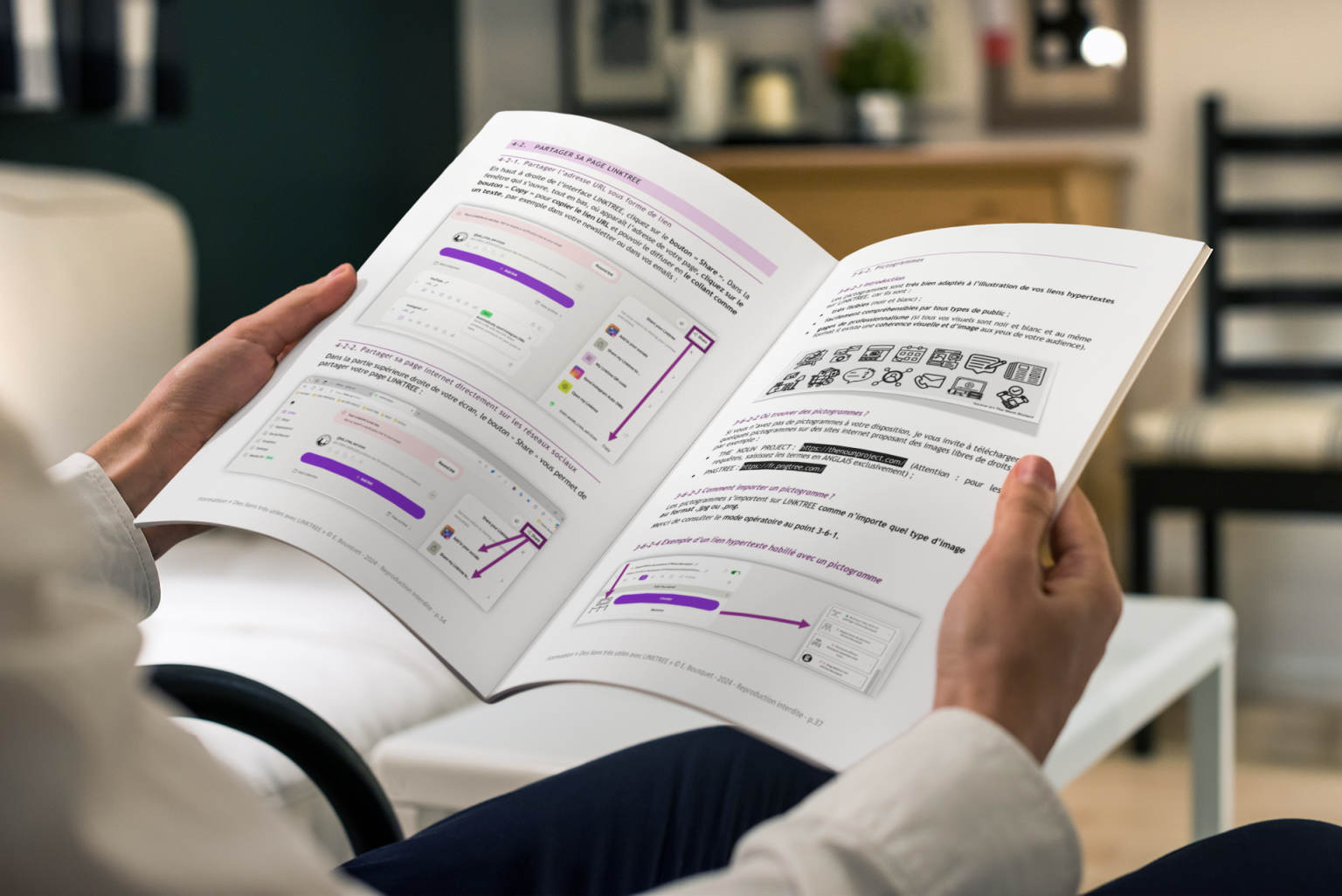 Livre Des liens très utiles avec Linktree d'E. Bousquet (c) PlaceIt 2