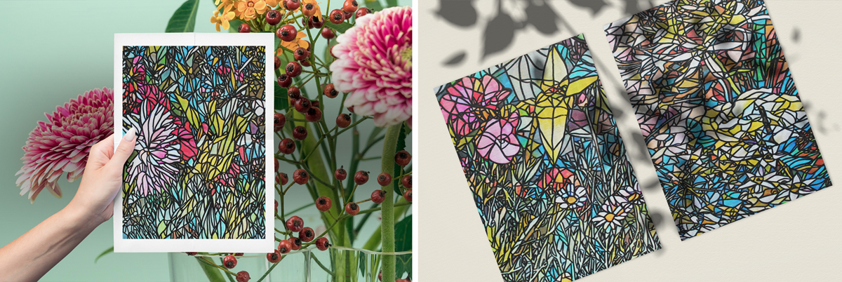 Quelques coloriages inscrits dans les albums d'Eliora Bousquet