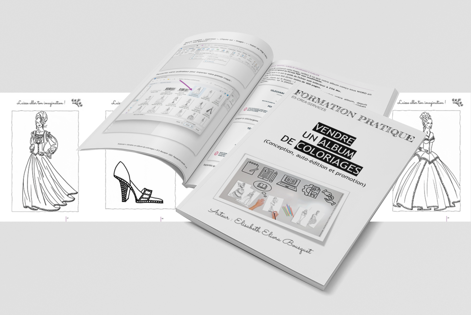 Livre Vendre un album de coloriages d'E. Bousquet Photo 1 (c) PlaceIt 4