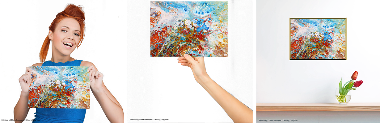 Quintessence (1174) Peinture d'Eliora Bousquet dans un décor x3