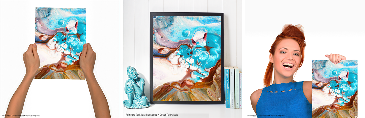 Quintessence (1201) Peinture d'Eliora Bousquet dans un décor x3