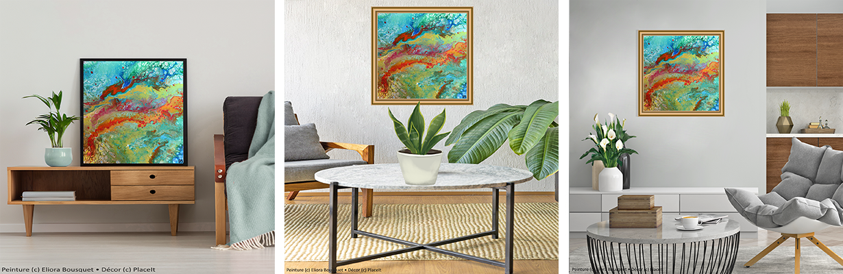 Quintessence (1474) Peinture d'Eliora Bousquet dans un décor x3