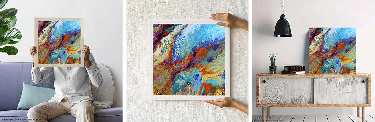 Quintessence (1475) Peinture d'Eliora Bousquet dans un décor x3