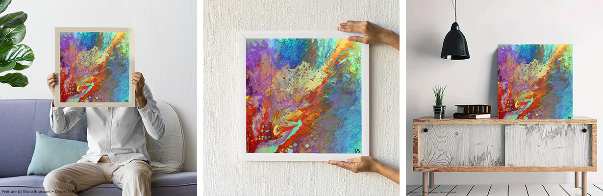 Quintessence (1476) Peinture d'Eliora Bousquet dans un décor x3