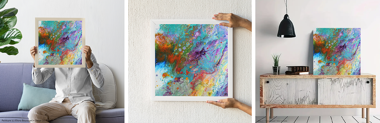 Quintessence (1477) Peinture d'Eliora Bousquet dans un décor x3