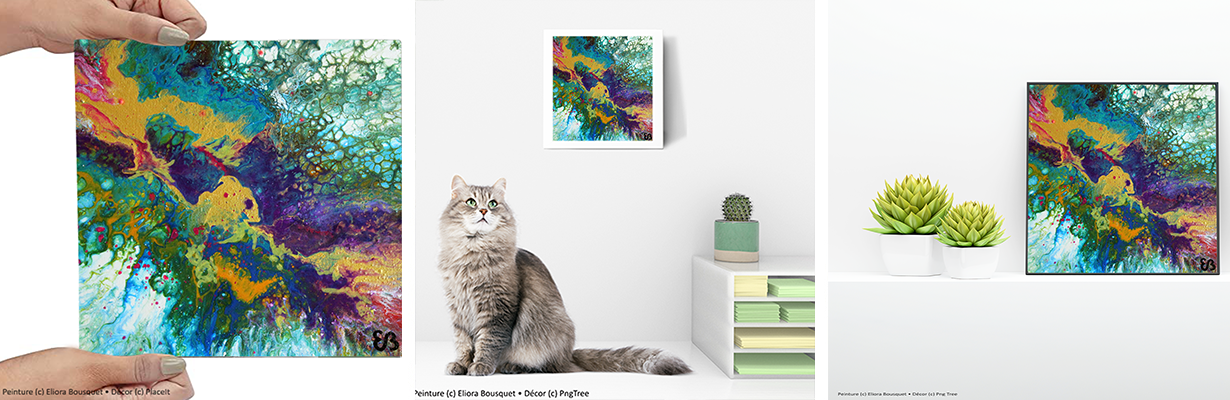 Quintessence (1483) Peinture d'Eliora Bousquet dans un décor x3