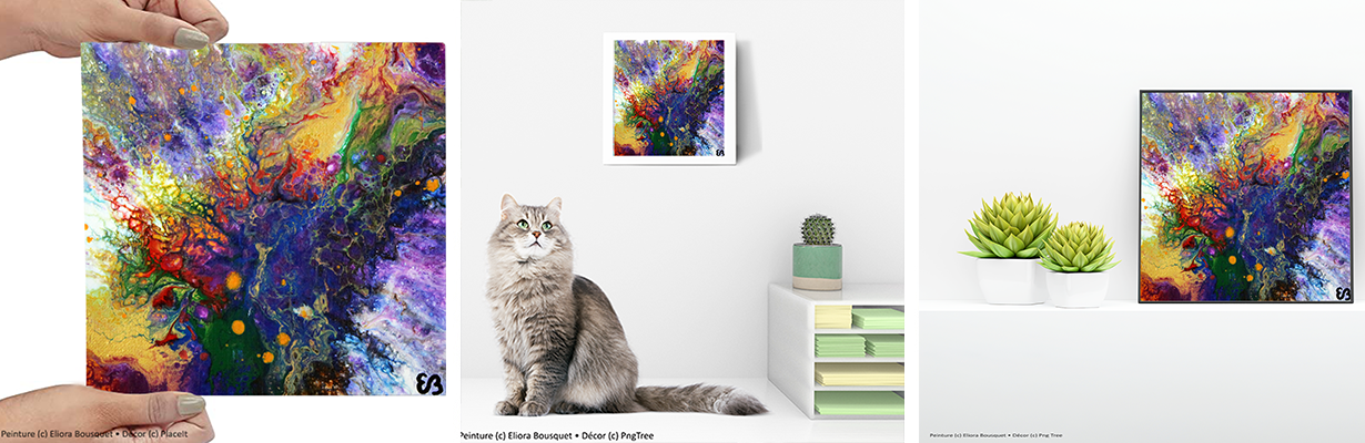 Quintessence (1487) Peinture d'Eliora Bousquet dans un décor x3