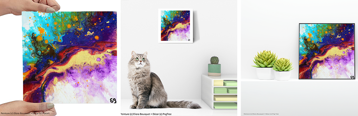 Quintessence (1491) Peinture d'Eliora Bousquet dans un décor x3