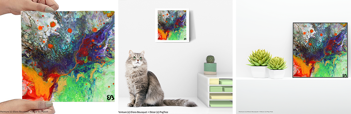 Quintessence (1495) Peinture d'Eliora Bousquet dans un décor x3