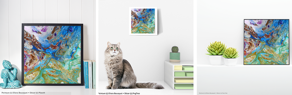 Quintessence (1510) Peinture d'Eliora Bousquet dans un décor x3