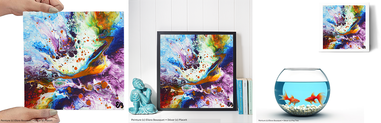 Quintessence (1527) Peinture d'Eliora Bousquet dans un décor x3