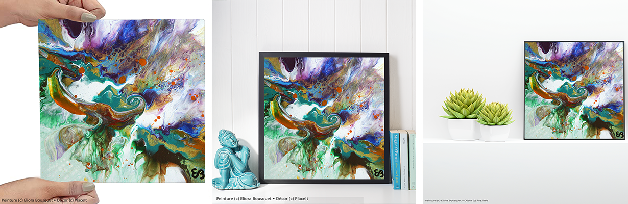 Quintessence (1531) Peinture d'Eliora Bousquet dans un décor x3